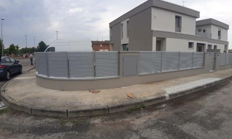 cmc recinzioni-cantiere Rovigo-Recinzione modello vedo non vedo