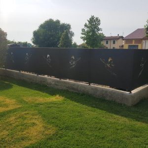 cmc recinzioni-cantiere Verona-Recinzione modello farfalla